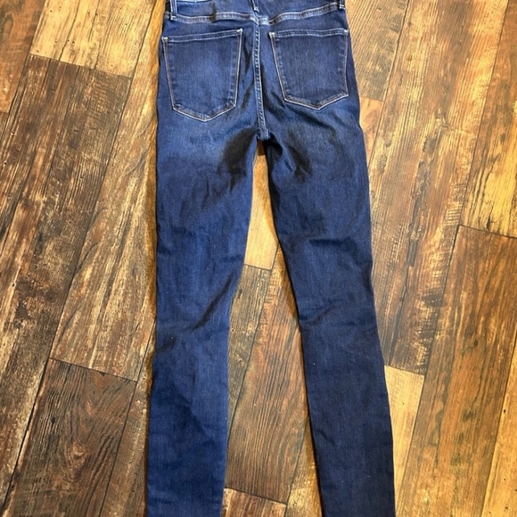 Abercrombie & Fitch Simone High Rise Super Skinny Distressed Size 25 0 R Jeans - Picture 2 of 7